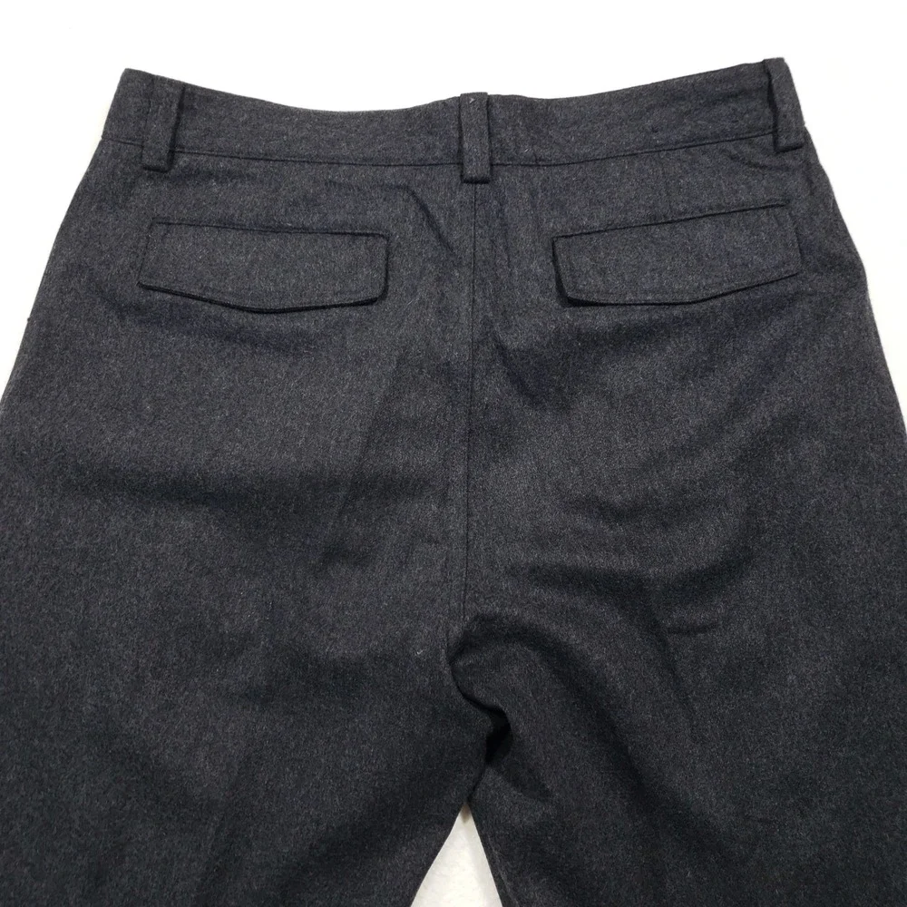 Banana Republic Dress Pants Mens 34/32 Gray Wool Blend Trousers Military Tab VTG